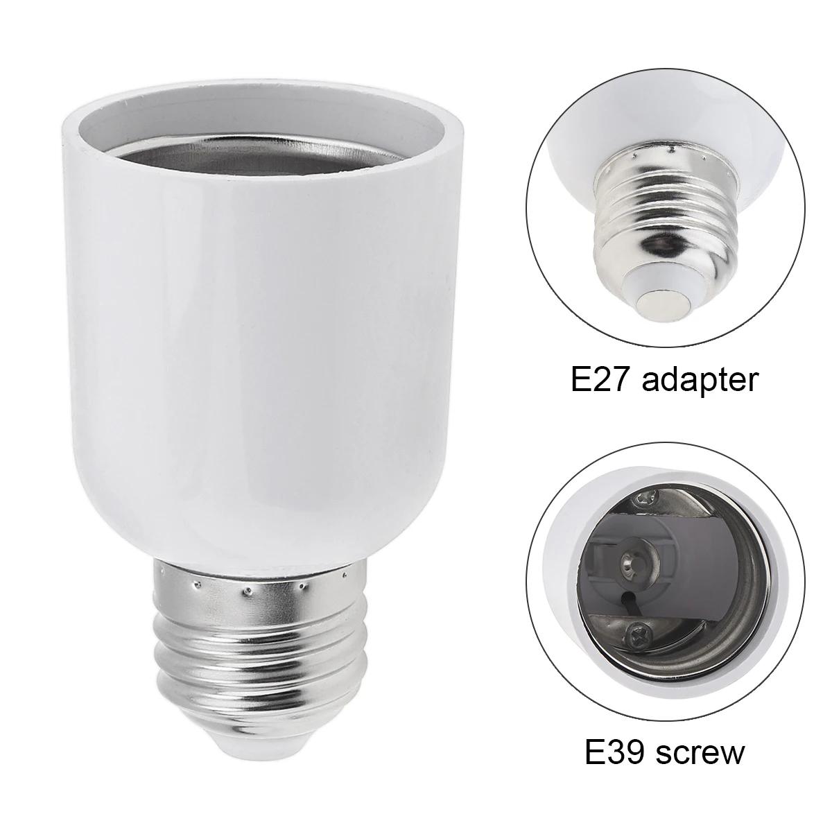 E26 E27 to E39 E40 Bulb Base Adapter Screw Light Socket Converter Lights Base Converter Enlarger Converter Adapters