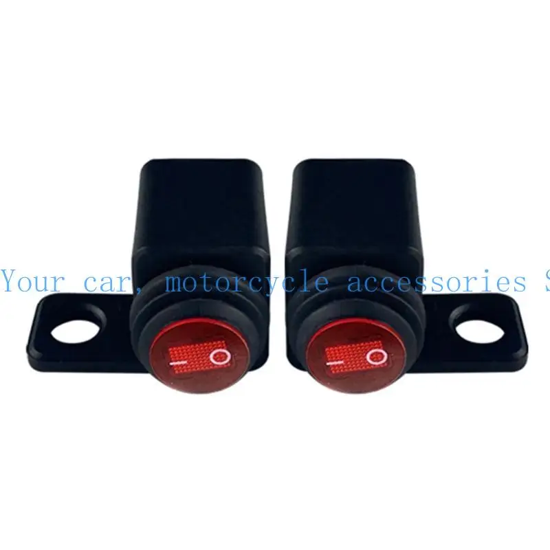 31BC Upgraded Waterproof Button Switch Spot Light LED On Off Switch for Motorbike