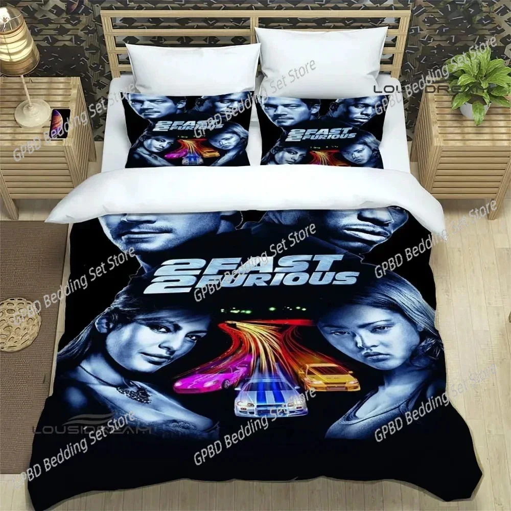 

Fast & Furious 3D NEW Duvet Cover Pillowcase Bedding Set Adult Boy Girl Bedroom Decoration Children Single Double Large