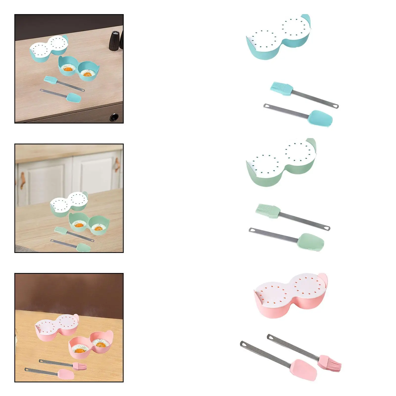 غلاي البيض العملي توفير الوقت حامل موزع الحاويات لتجهيزات المطابخ الإفطار البيض باخرة رف آلة طهي البيض سلة البيض المرجل