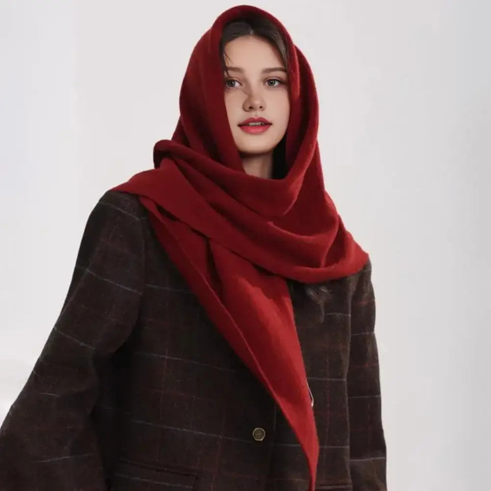 

Women Knitted Shawl Wrap Scarf Striped Design Scarf Soft Imitation Wool Cashmere Cape Cardigan Shawl Coat Blanket