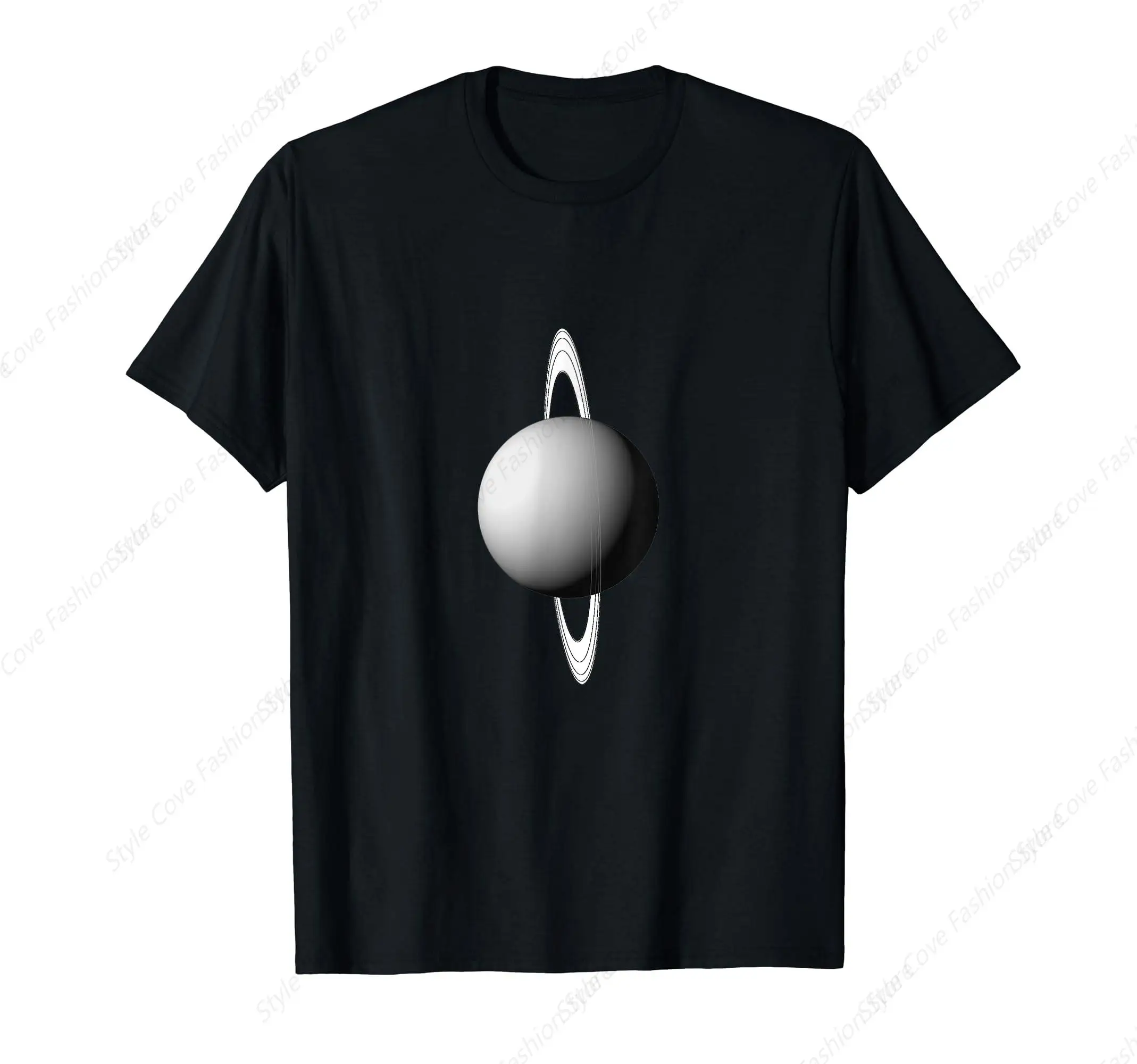 Uranus The Seventh Planet Solar System T-Shirt Summer Men's T-shirt Short Sleeved T-Shirt Streetwear Casual Fashion Men Tops