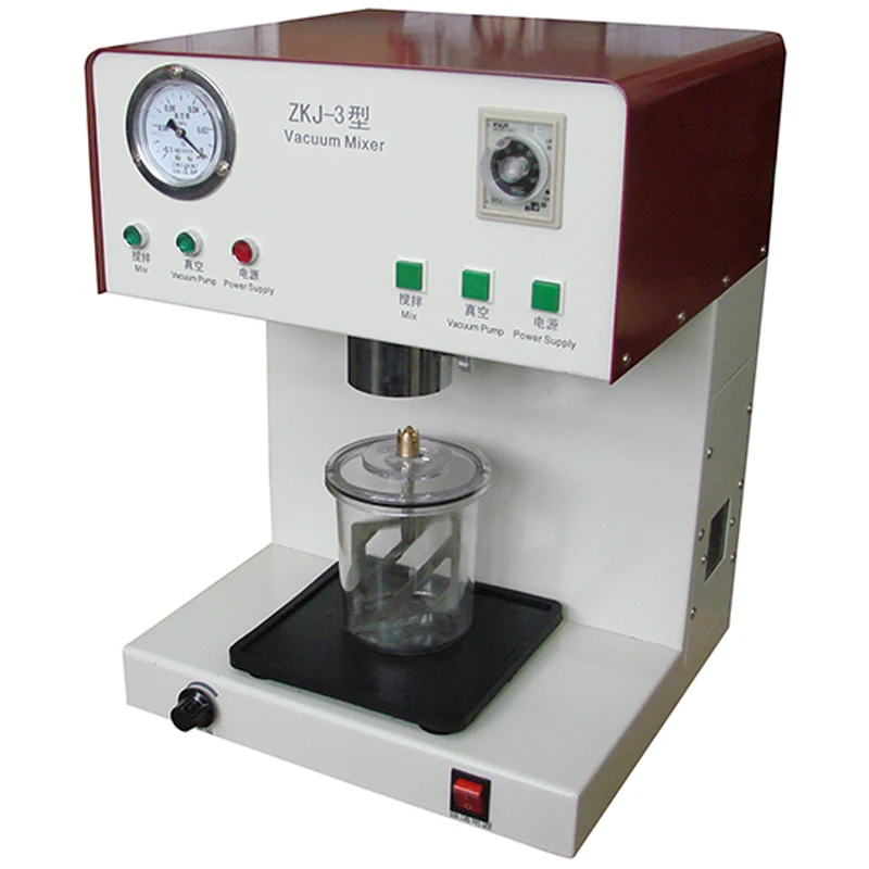 Dental vacuum mixer laboratory small vacuum mixer with vacuum pump accessories vacuum mixing cup