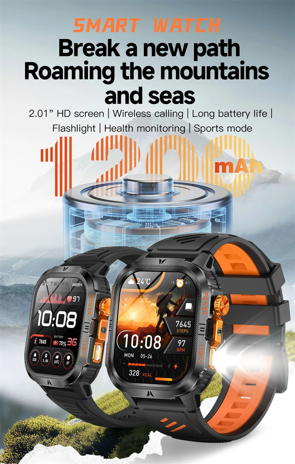Men Smart Watch With Gps And Bluetooth Calling Amoled Display_voghion.com