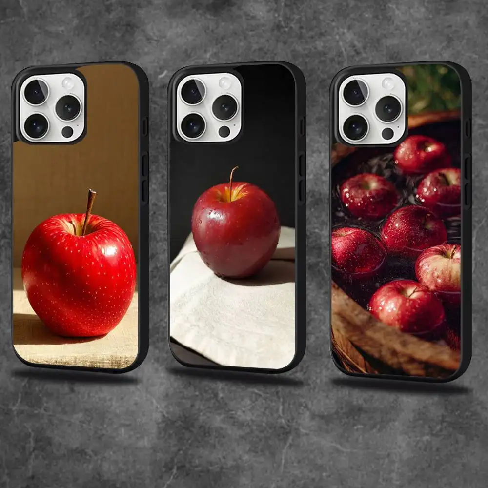 

Fruit Apple Christmas Phone Case For iPhone 17,16,15,14,13,12,11,Pro,Max,Plus,Mini,SE4,E Magnetic For Magsafe Wireless