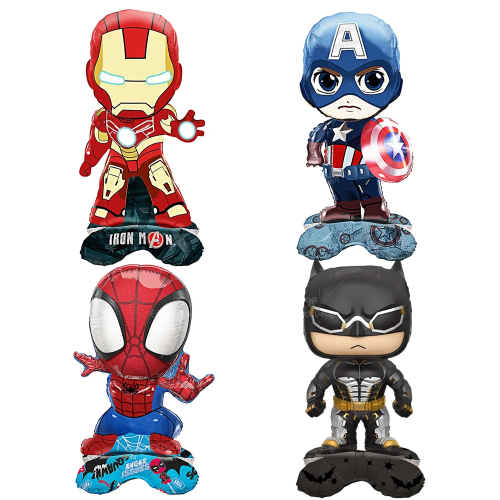 Globos de película de aluminio de dibujos animados de Disney para niños, decoración temática de fiesta de cumpleaños, 4/1 piezas