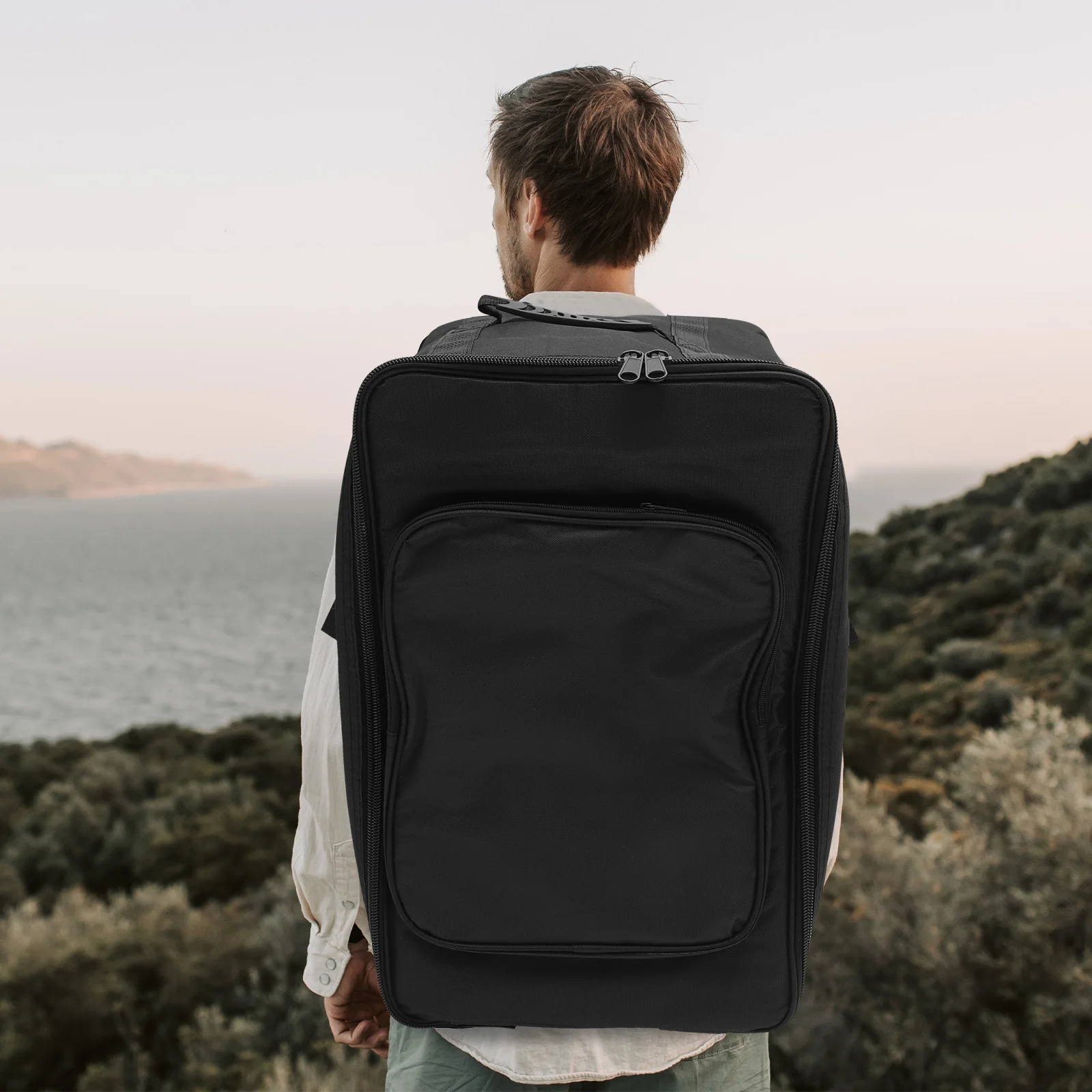 

1Pcs Professional Drum Backpack Waterproof Multifunctional Music Instrument Bag Black Large Capacity Durable Drum Bag