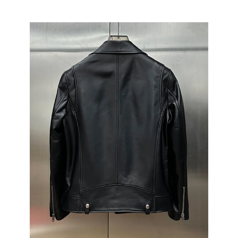 سترة هاي ستريت كورية فضفاضة للرجال بسحاب وطية صدر السترة سترة كاجوال عصرية