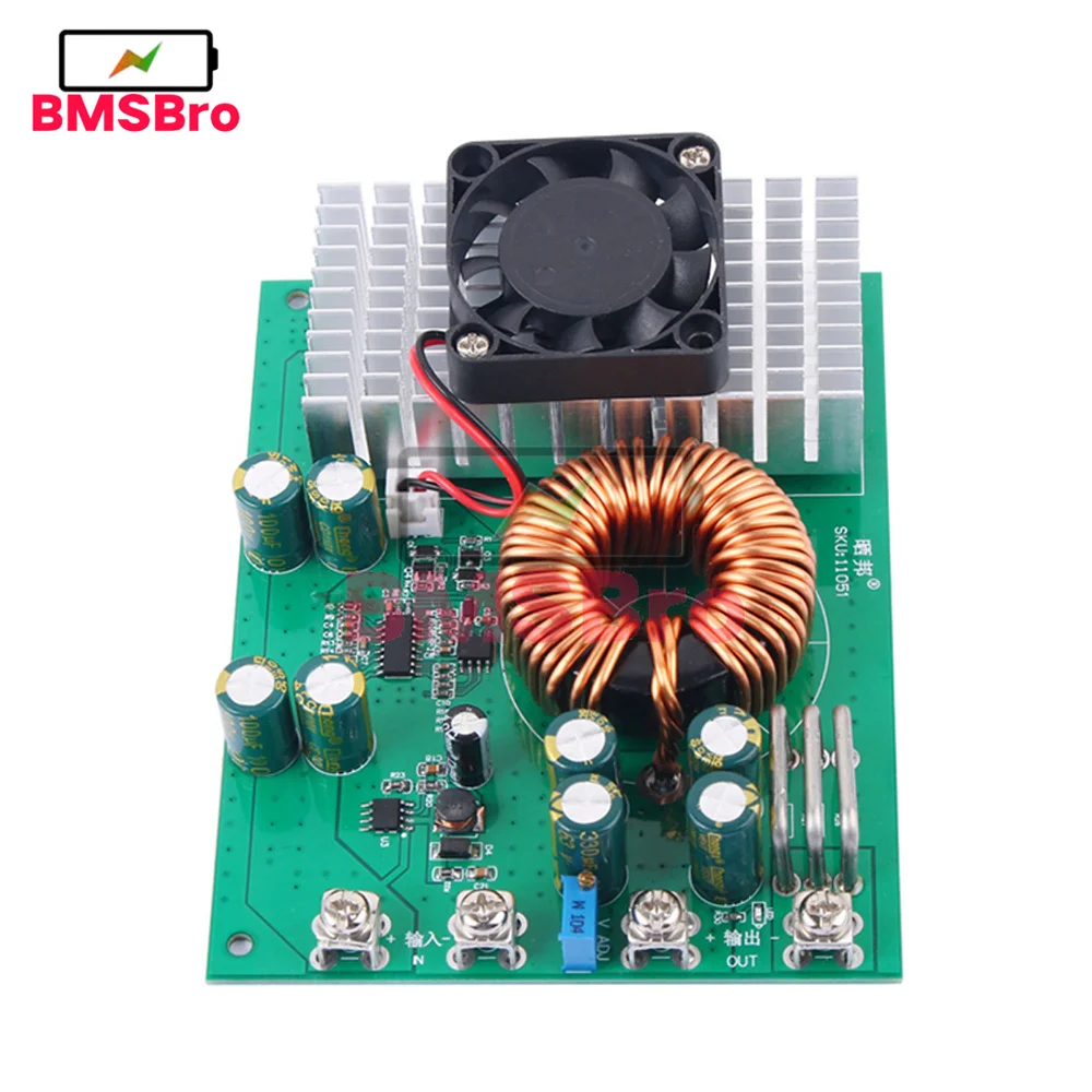 1000W 50A Step Down Module DC 25V-90V to DC 2.5V-50V Buck Converter Wide Voltage Stabilizer Power Supply