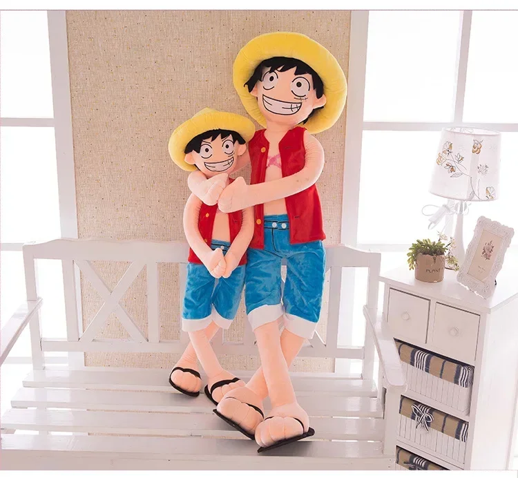 [Funny] Large size 85cm ONE PIECE Luffy Plush Suffed Toy Doll Child's friend soft cotton Luffy model Hold pillow kids/baby gift