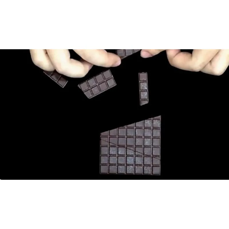 Magic Chocolate Puzzle 808 Impossible Transformation Magic Tricks Close Up Magic Illusions Gimmick Professional Magician Tool