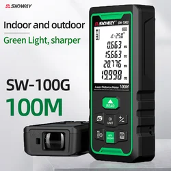 SNDWAY Laser Rangefinder High Accurate Roulette Laser Distance Meter Measuring 40M 100M 120M Digital Tape Measure Range Finder