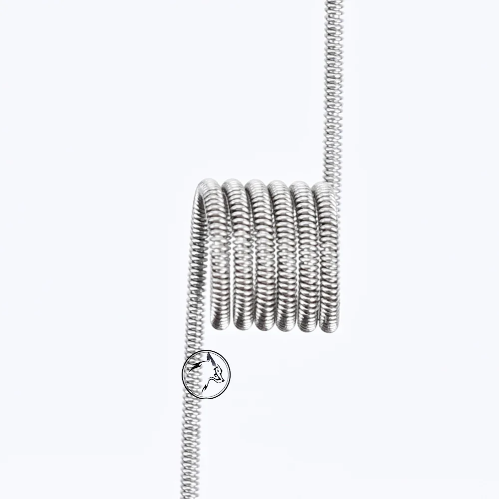 10 sztuk/pudło wolfcoolvape MTL Clapton cewka 1.65ohm 30GA + 38GA Ni80 materiał dla vape rda rta