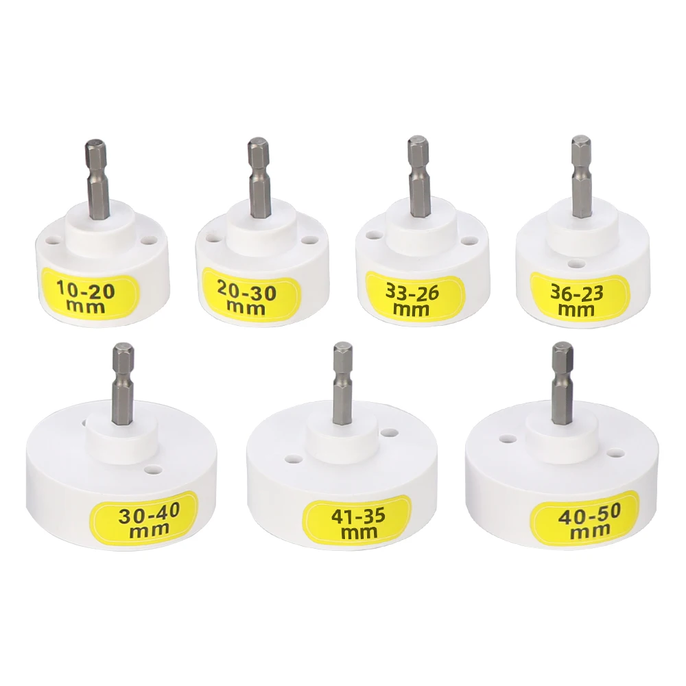 HIFESON 1/4 Screw Capping Head Sealing Cover Power Drill Adapter Twist Cap Head  Fastening Head Outer Diameter Bottle 10-50mm