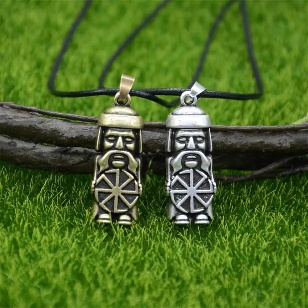 Nostalgia Slavic Kolovrat Pendant Norse Pagan Slavs Necklace For Men Amulet Talisman Jewelry