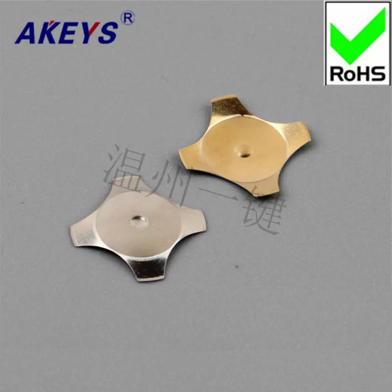 Cross-Shaped with Dots Metal Dome 8/10/12mm Single-Sided Gold-Plated Shrapnel Stainless Steel Metal Membrane Switches