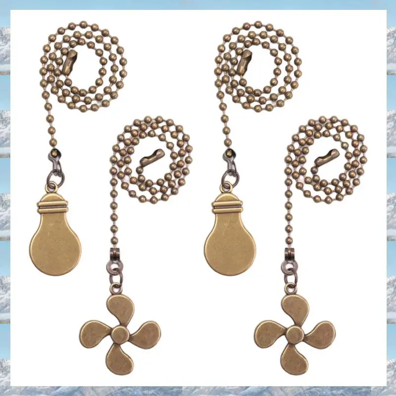 2025 Hot Style Ceiling Fan Pull Chain Fan Extension Chain Fan Chain Pulls Decorative 12 Inch Ceiling Fan Chain Extender Ornament