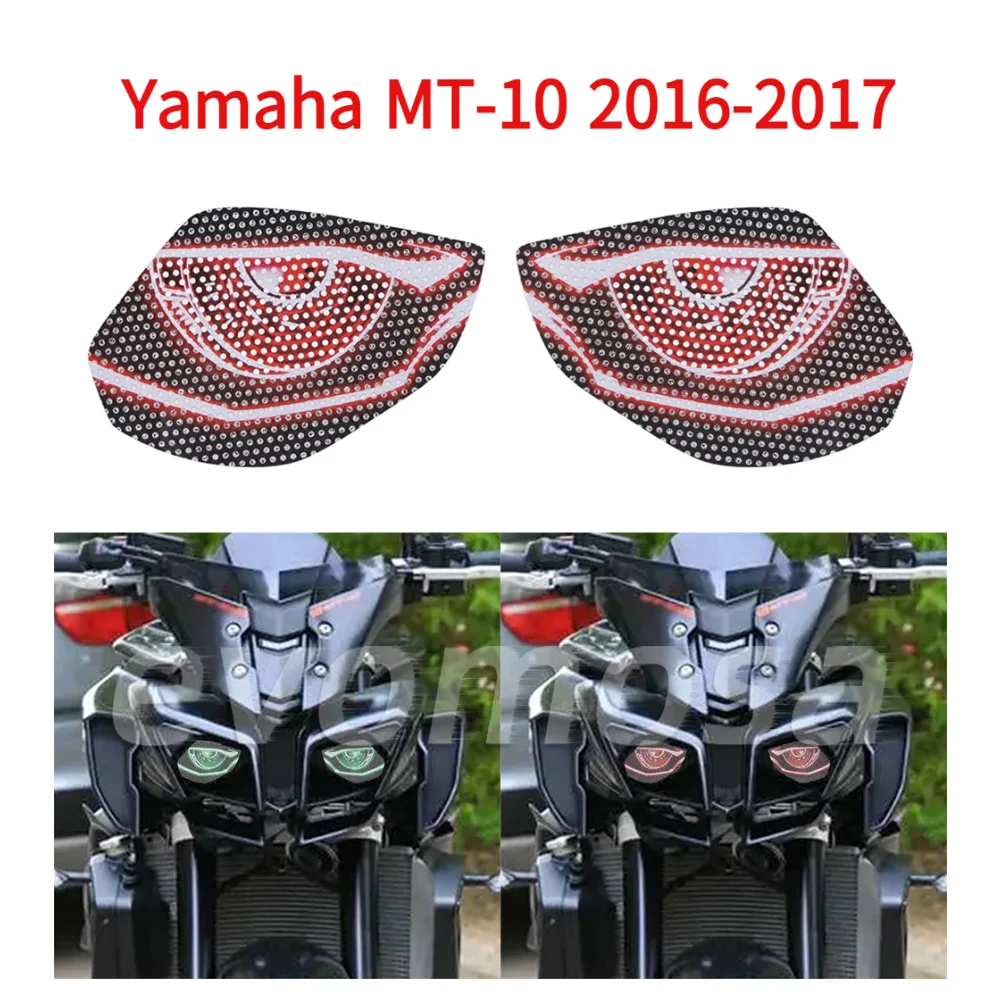 Motorcycle Headlight Sticker For Yamaha MT-10 MT10 2016 2017 Decals Head Light Sticker