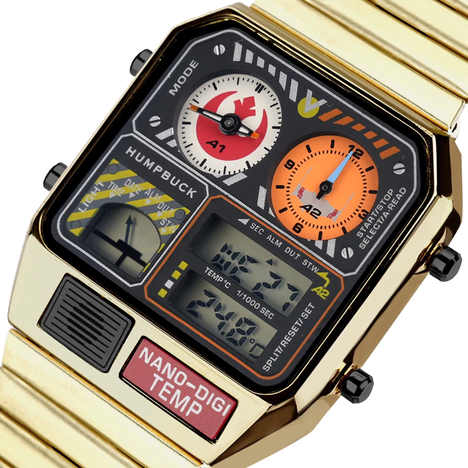 HUMPBUCK-Montre de Polymérisation sans Forte, Indépendance, Design Classique, Élégante, Chronographe de Température, Style VincFormelle