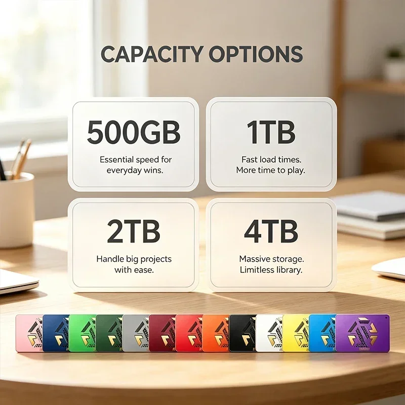 Original Brand+ A3-3 High Speed Portable External Hard Drive Black  Storage Disk for Windows Laptop Desktop PC