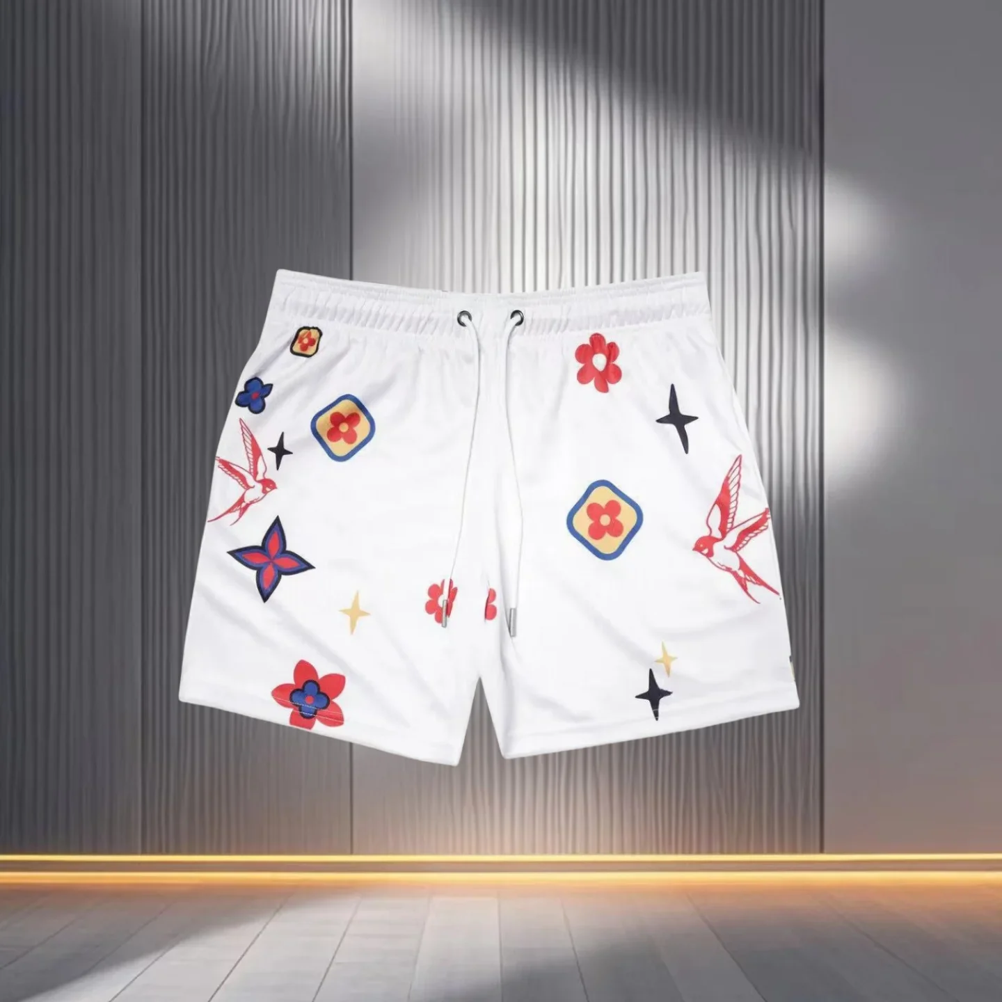 

Print Anime Shorts Men Women Mesh Quick Dry Gym Shorts Fitness Workout Fashion Oversized Short Pangts To Running Summer Shorts