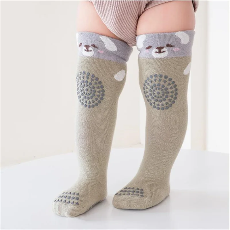 Lawadka Newborn Baby Girls Boys Socks Cotton Knee High Socks For Baby Fashion Toddler Floor Non-slip Stockings Sport Long Sock