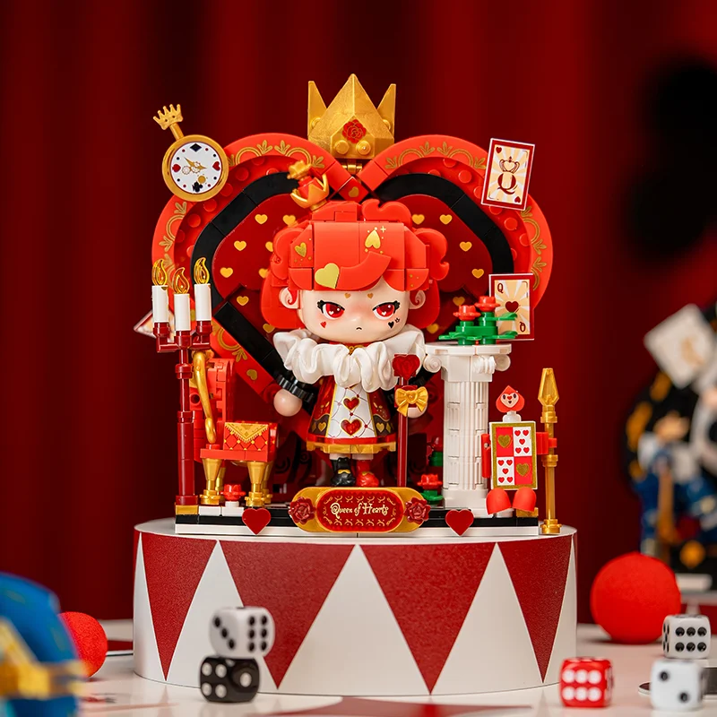 Weekit Fiaba Poker Face Building Block Creativo Bel Re Regina Cavaliere Joker Testa grande Figure Modello Mattoni Giocattolo per bambini Regalo