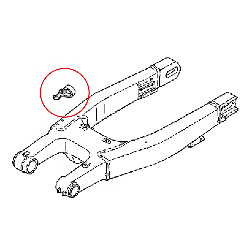 CNC Motorcycle Rear Brake Hose Line Cable Guide Clamp For Honda CRF150R CRF150RB 2007-2022 CRF250R CRF450R CRF450X 43468-MEB-000