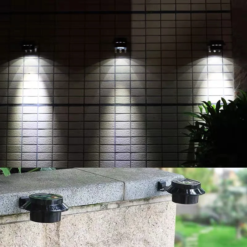 Waterproof Outside Wall Garden Solar Lamp Light 3 LED IP65 Light Sensor Control Solar Powered Fence Gutter Solar Outdoor