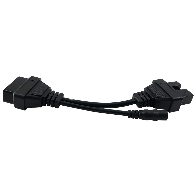 12 To 16P OBD for Mitsubishi 12 Pin Cable Connector To 16 Pin 0DB OBDII Diagnostic Cable for Mitsubishi 12Pin OBD2 Connector