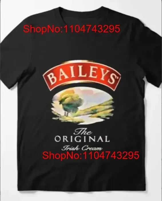 

Футболка Baileys CreamIrish Essential Cotton, винтажная стираная дизайнерская одежда, повседневный топ для повседневной одежды, домашняя уличная одежда