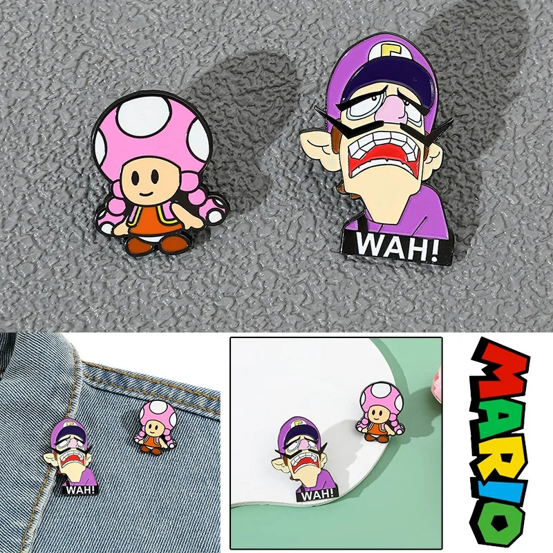 

Super Mario Pins Toad Badge Cute Brooch Decoration Anime Children Enamel Jewelry Boys Girls Creative Cartoon Decor Accessories