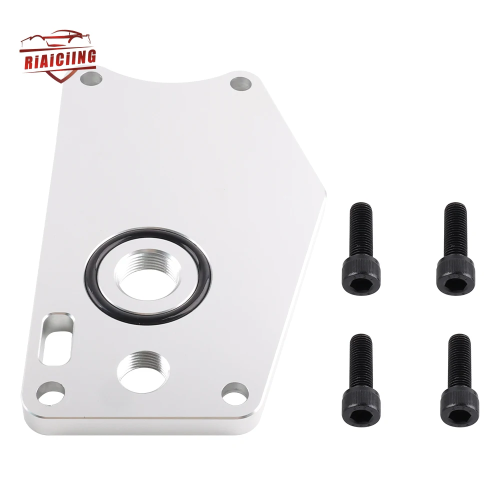 k-series WATER BLOCK OFF PLATE V2 / -10 BREATHER PORT K20 K20A K20Z3 K24 K24A Automobiles Engine Accessories Motor Mounts