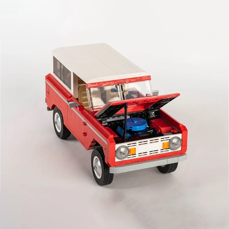 سرعة بطل سيارة نموذج MOC قوالب بناء الرجعية الكلاسيكية موستانج وحدات التكنولوجيا هدية عطلة تجميع ألعاب أطفال البدلة #3