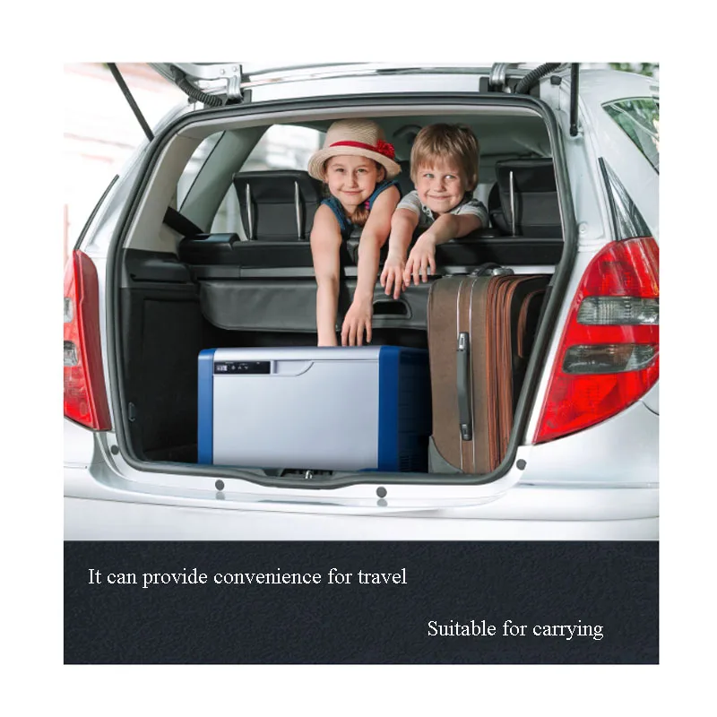 Compresor de doble propósito para coche y hogar, refrigerador pequeño portátil de viaje, protección inteligente de batería, 20l