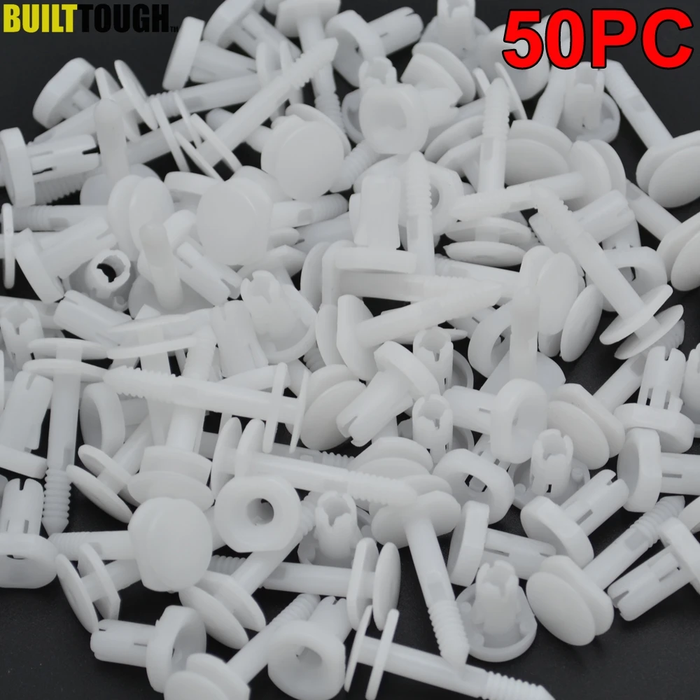 50pcs 6.7mm Door Trim Panel Retainer Clip For Tahoe Astro Chevrolet C1500 C2500 K1500 K2500 1995 1996 1997 1998 1999 2000 2001