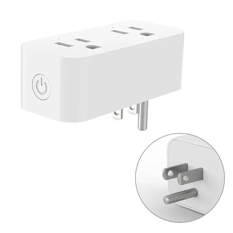 

Умная розетка Wi-Fi 16A, двойная розетка США, 2,4G EWelink, управление через приложение, настройка таймера, голосовое управление, работа с Alexa Google Salute Yandes