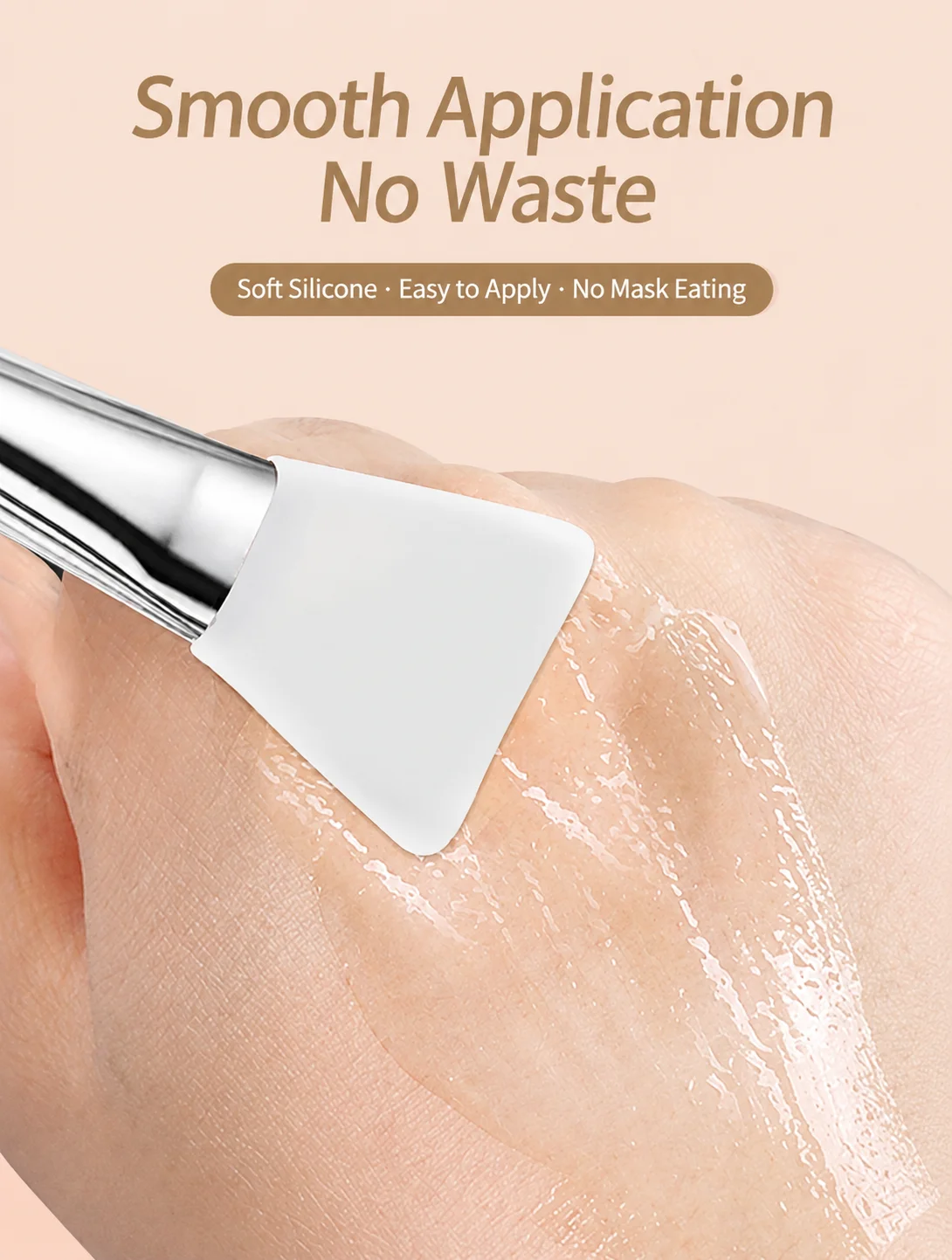 3 Pack Soft Silicone Mud Mask Brush Facial Clay Charcoal Peeling Applicator Spatula for Spa Home Salon Beauty Tool - view 3