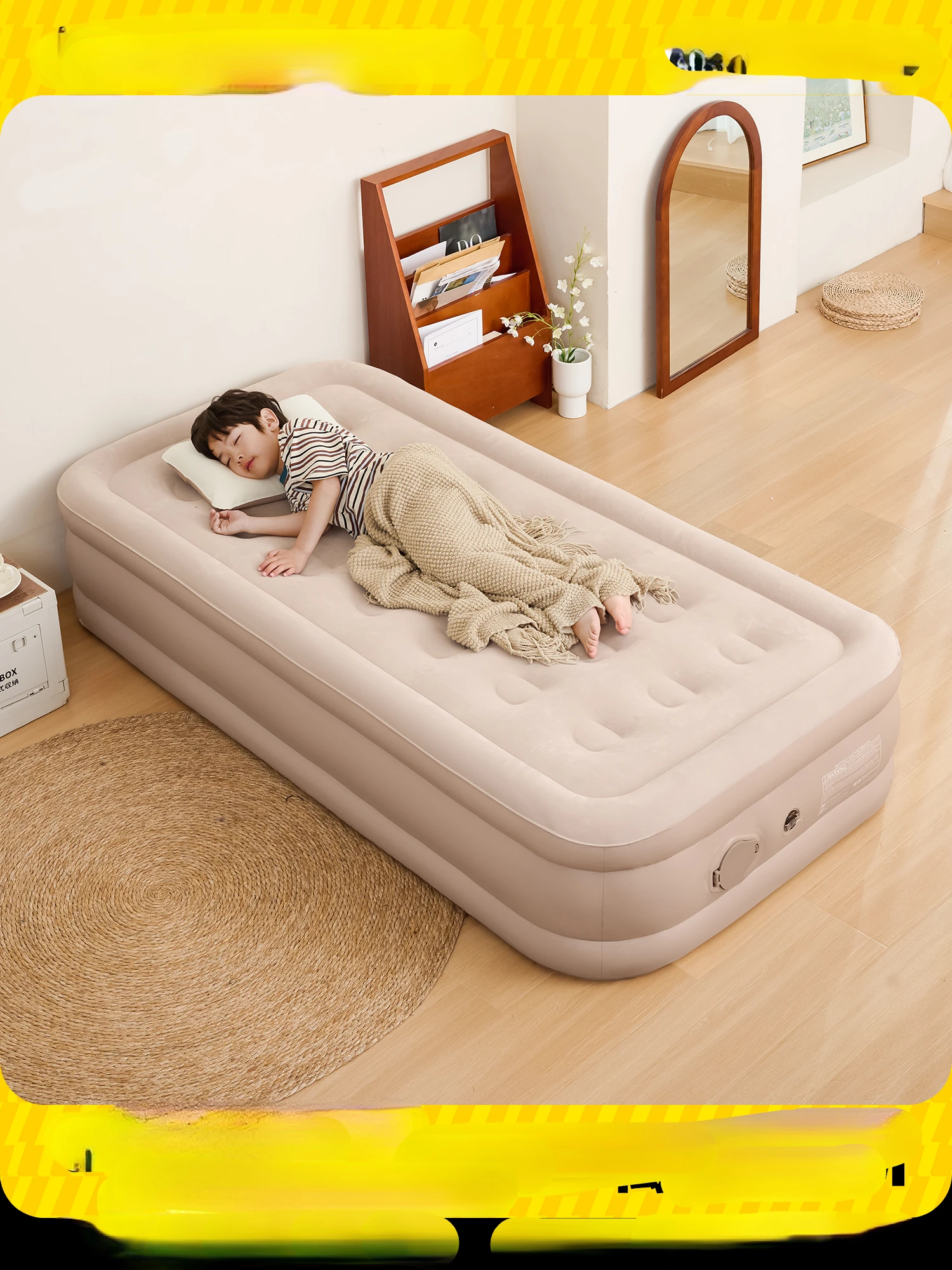 Automatic inflatable household air mattress