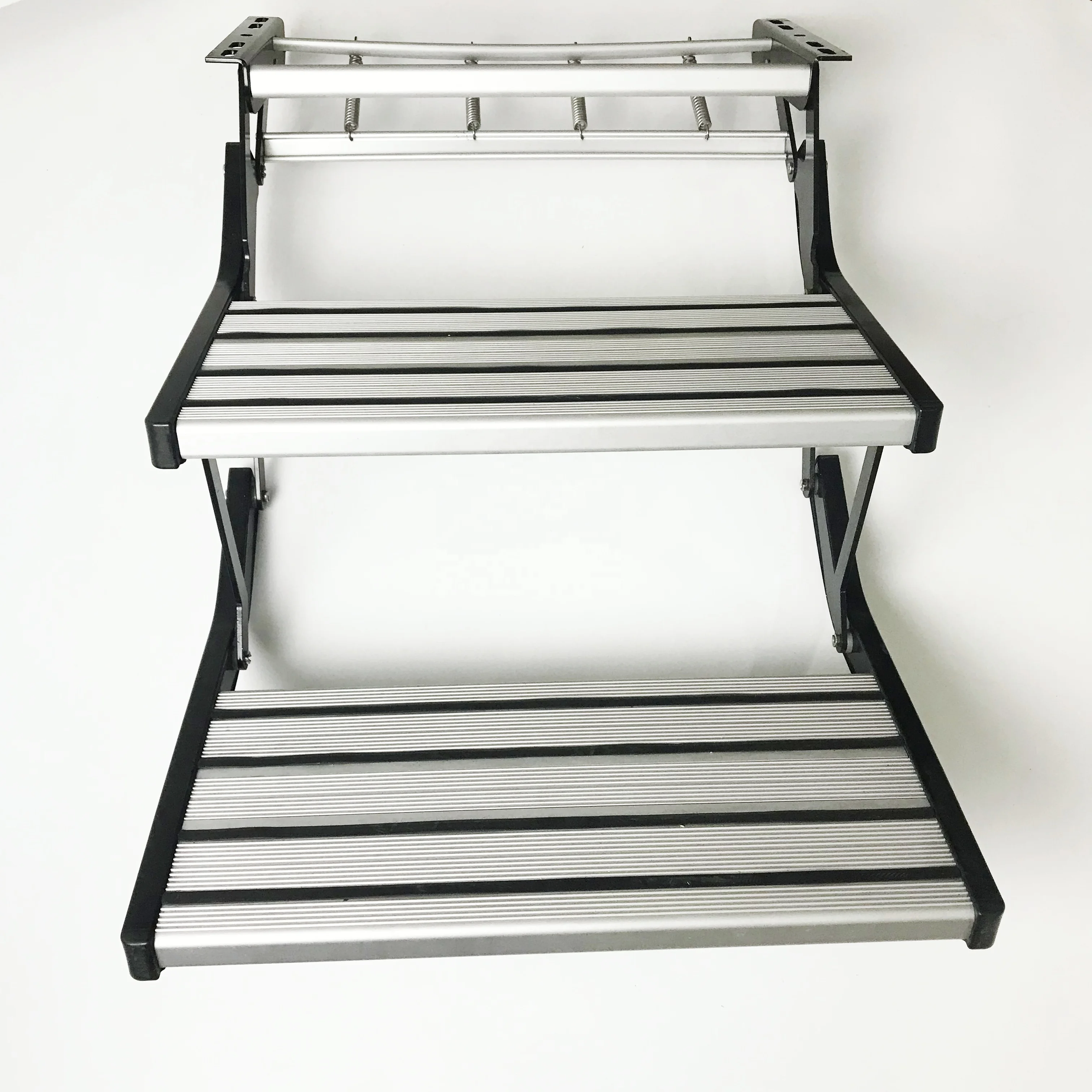 550x230mm Strong And Durable Trailer Caravan Folding Step With Round Edge Design For Travel Trailer Car