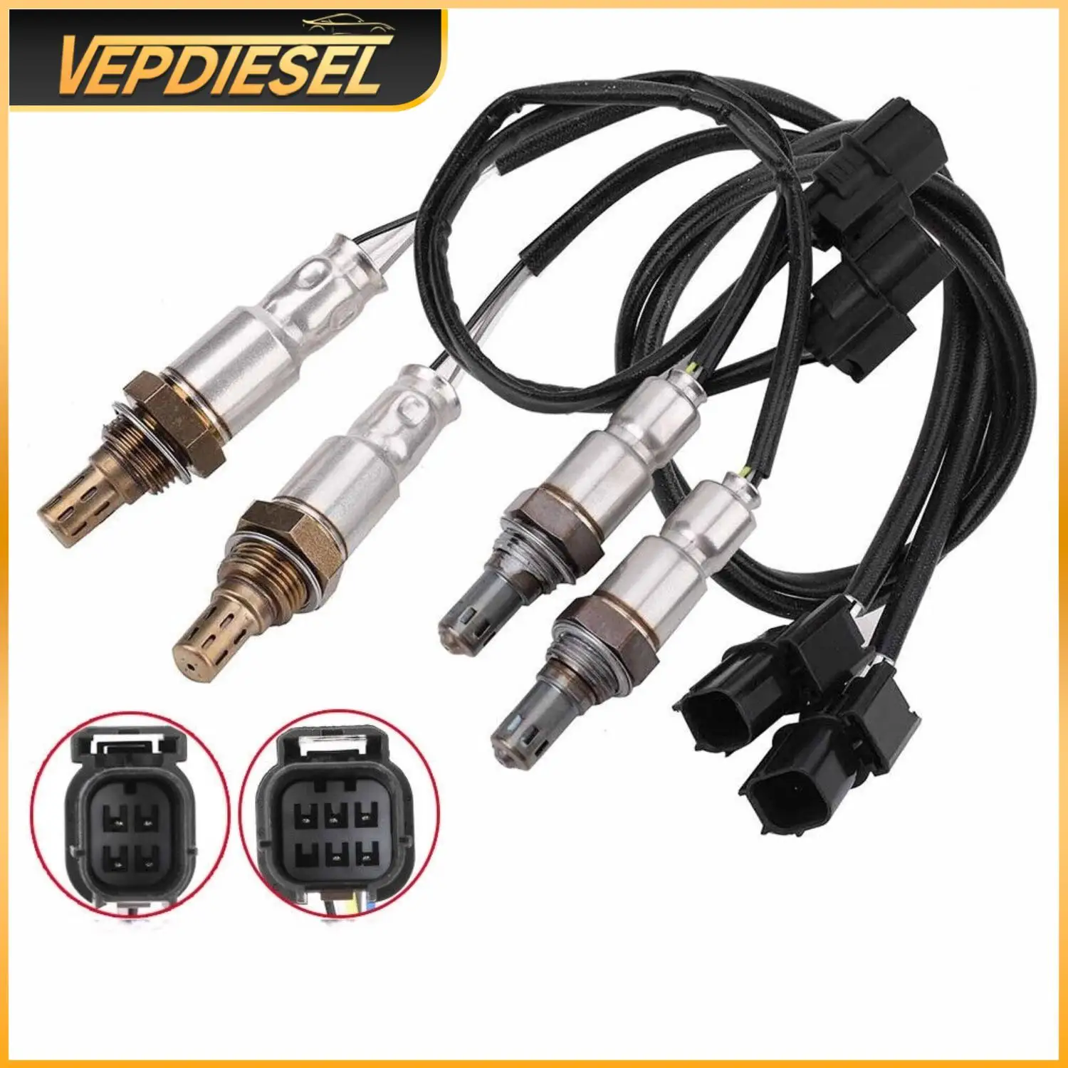 

4pcs Upstream+Downstream Oxygen O2 Sensors For 2008-2012 Honda Accord 3.5L V6 234-4461 2344461 234-5098 2345098