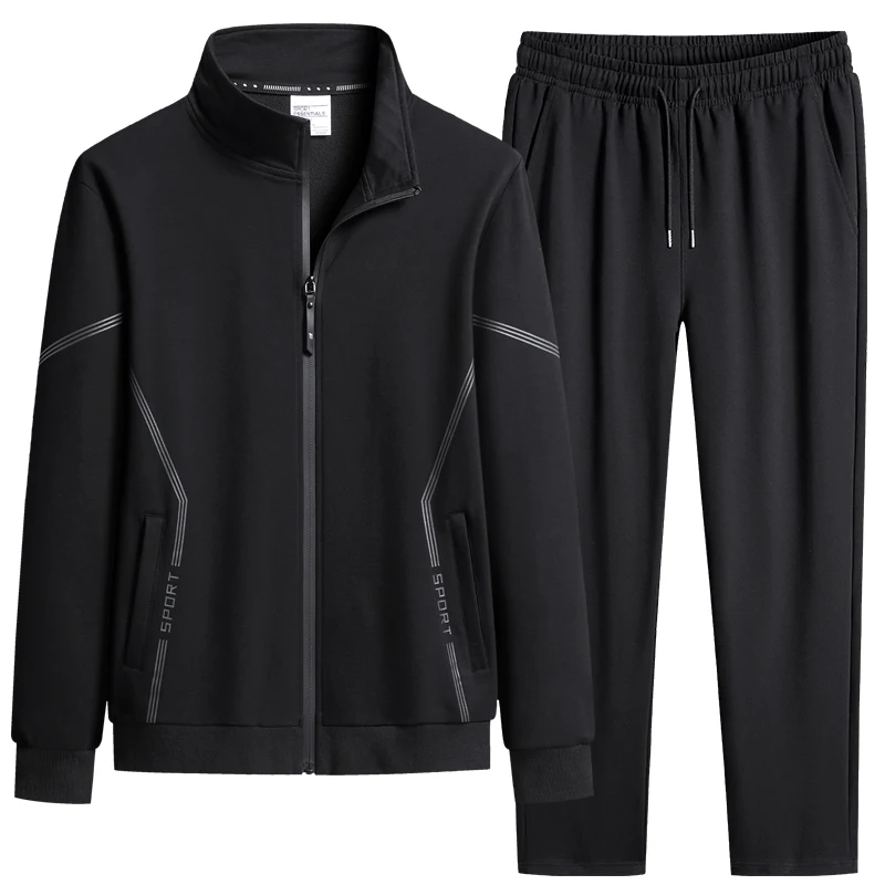 2024 Spring New Fashion Sports Brand Set Men's Casual Fitness Jogging Sportswear Suit Men's Sets Zip Hoodie+Pants 2-piece Set