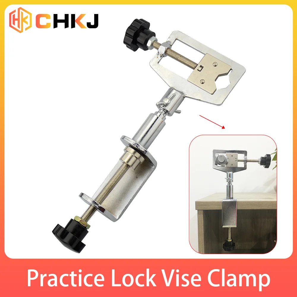 CHKJ High Quality Lishi Practice Clamp Tool Metal Alloy Adjustable Locksmith Tool Softcover Type Practice Lock Vise Clamp