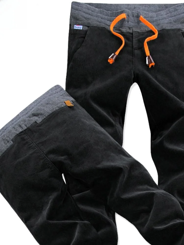 

Yezoe Men's Elastic Fce Casual Pants Slim Straight Faionable Spring Autumn New Sle Comfortable Breathable Warm