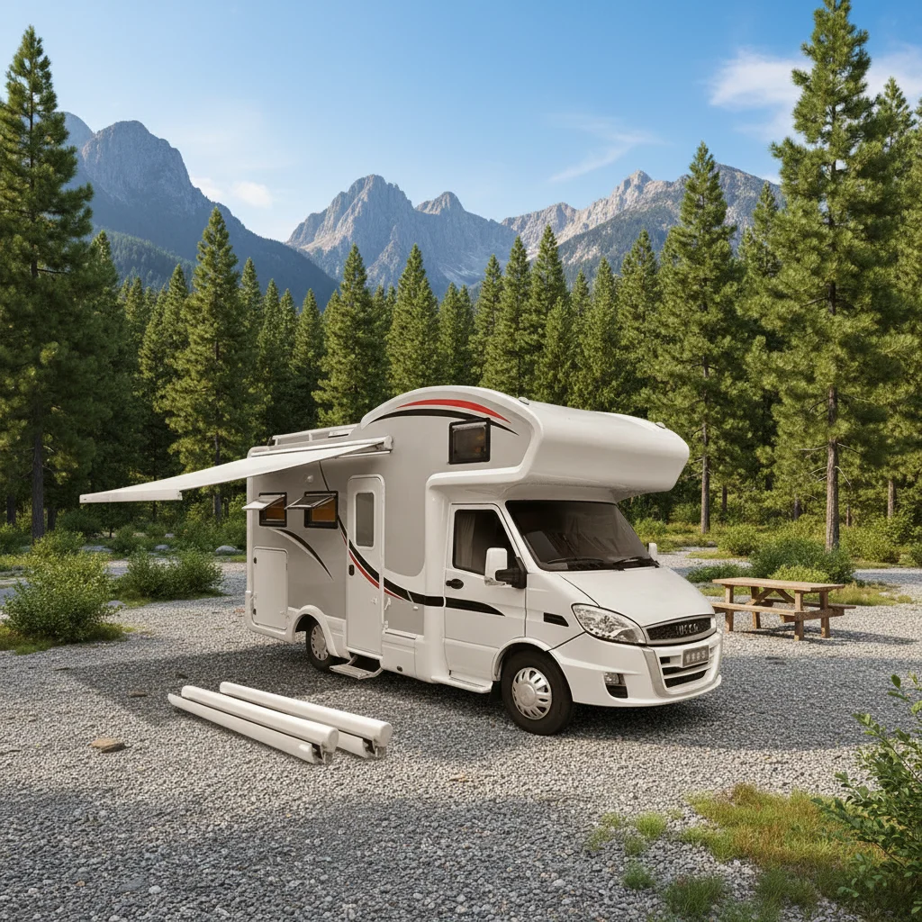 Motorhome Cassette Retractable RV Awning Camper Van RV Trailer Awning Replacement Fabric Caravan RV Awning for Sale