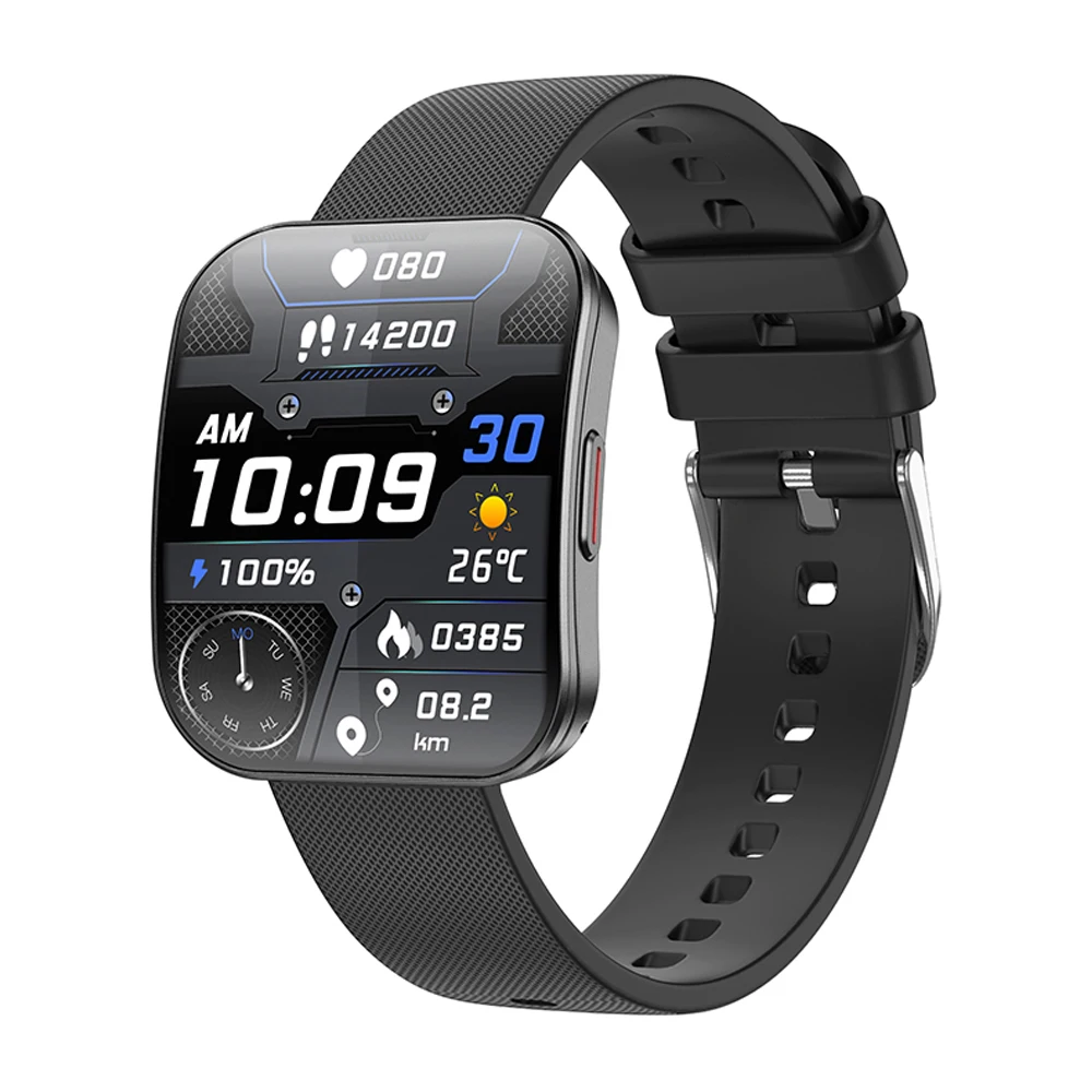 

1.85" AMOLED Curved Screen Bluetooth Call Smart Watch Men Heart Rate Blood Pressure Sleep Healthy Smartwatch IP68 Waterproof
