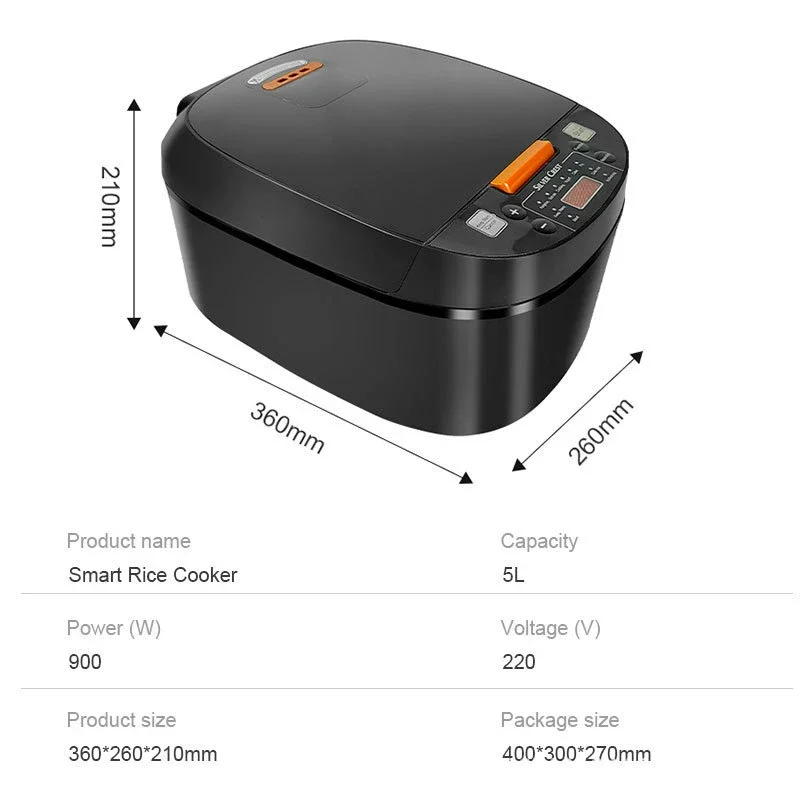 EU New High-capacity Smart Multi-Function Automatic Electric Digital Keep Warm rice cookers Smart Appointment Time rice cooker