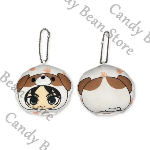 公式アニメ進撃の巨人エレンイェーガーコスプレふわふわ動物マウメットペンダント漫画団子キーホルダーチャームキーリングギフト