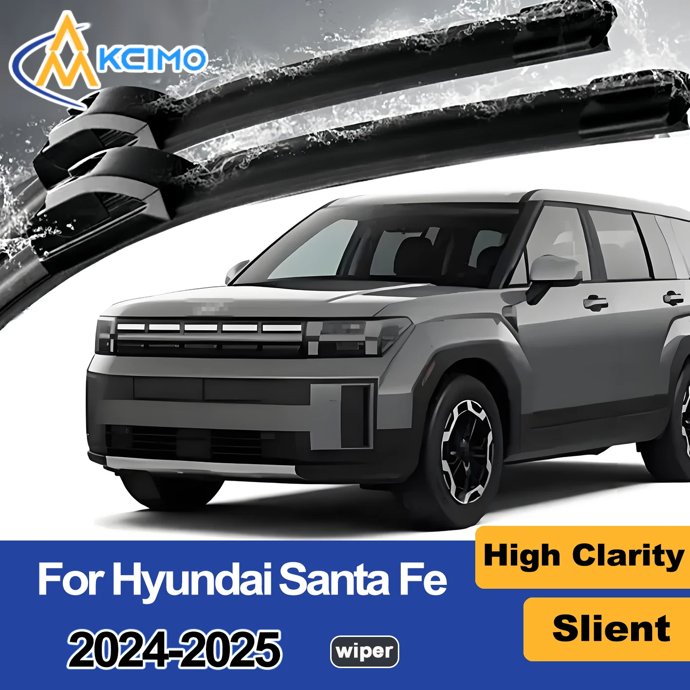 

2PCS New Front Windshield Wiper Blade for Hyundai Santa Fe MX5 2024-2025 Front Windshield Auto Wipers Blade Accessories 2025