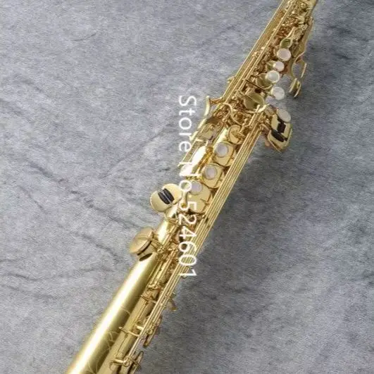 

Professional MARGEWATE Brand S-901 B flat Soprano Saxophone Brass Music Instruments Sax With Case Mouthpiece